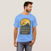 Wiedersehen Summer Sunset Beach Palm Tree T-Shirt (Vorne ganz)