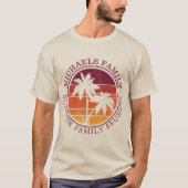 Wiedersehen Summer Sunset Beach Palm Tree T-Shirt (Vorderseite)