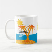 Wiedersehen Summer Vacacacation Monogram Kaffeetasse (Links)