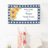 Wiedersehen Sunflower Family Willkommen Banner (Insitu)