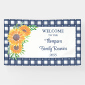 Wiedersehen Sunflower Family Willkommen Banner (Horizontal)