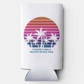 Wiedersehen Sunset Vacation Custom Beach Cruise Fa Selters Dosenkühler (Rückseite)