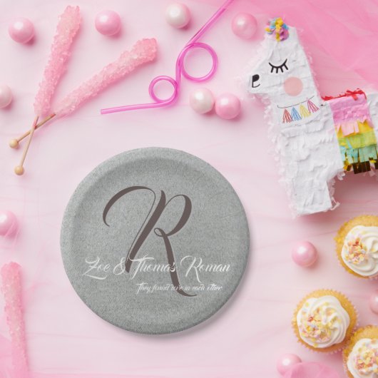 Wiedersehen-Teller für Hochzeitsfamilien Pappteller (Party)