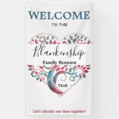 Wiedersehen-Template-Banner für die Heart Shaped T Banner (Vertikal)