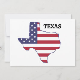Wiedersehen 🎉 Texas Staat Map USA Flag Einladung