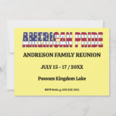 Wiedersehen 🎉 Texas Staat Map USA Flag Einladung (Rückseite)