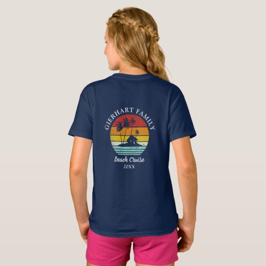 Wiedersehen-Tochter-Matching für die Beach Cruise T-Shirt (Schwarz voll)