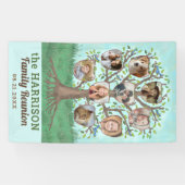 Wiedersehen Tree 9 Foto Collage Custom Party Banner (Horizontal)