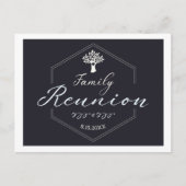 Wiedersehen Tree Classic Schwarz-weiß Einladungspostkarte (Vorderseite)