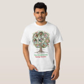 Wiedersehen Tree Familienfoto Collage Custom Winte T-Shirt (Vorne ganz)