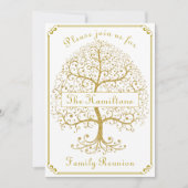 Wiedersehen Tree Family Elegante Luxus Modernes Go Einladung (Vorderseite)