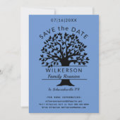 Wiedersehen Tree French Blue Save the Date Card (Vorderseite)