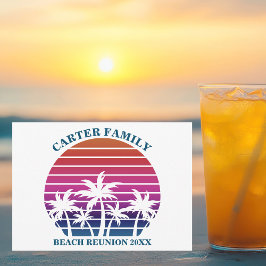 Wiedersehen Tropischer Palmenbaum der Beach-Family Einladung