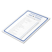 Wiedersehen True oder False Trivia Game Notizblock (angewinkelt)