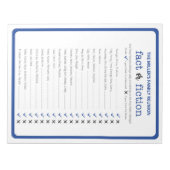 Wiedersehen True oder False Trivia Game Notizblock (Vorderseite)