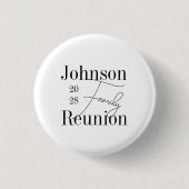 Wiedersehen Typografie der Familie Schwarz-weiß Ke Button (Vorderseite)