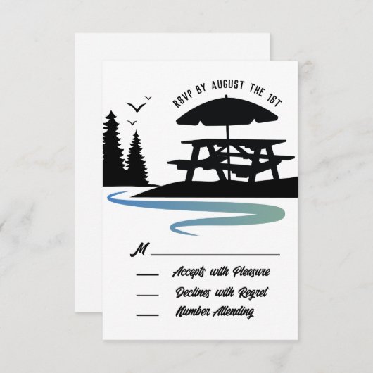 Wiedersehen-UAWG-Antwortkarte RSVP Karte (Vorne/Hinten)