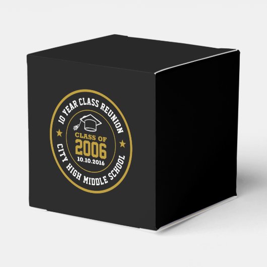 Wiedersehen Uni-Abschluss Jahr der High School Geschenkschachtel (Rückseite)