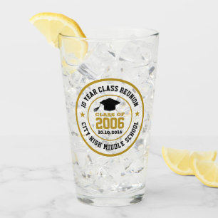 Wiedersehen Uni-Abschluss Jahr der High School Glas
