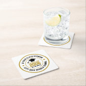 Wiedersehen Uni-Abschluss Jahr der High School Rechteckiger Pappuntersetzer (Vor Ort)