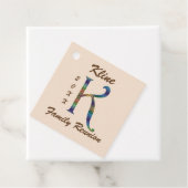 Wiedersehen Unique Tile Letter K Monogramm Geschenkanhänger (Beispiel)