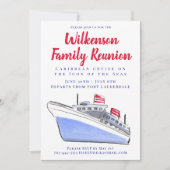 Wiedersehen Urlaub in der Familie im Paradies Einladung (Vorderseite)