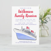 Wiedersehen Urlaub in der Familie im Paradies Einladung (Stehend Vorderseite)