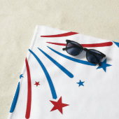 Wiedersehen USA Flag Summer Party Custom Swag Strandtuch (Beispiel)