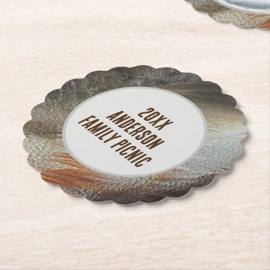 Wiedersehen-Veranstaltung "Family Picnic Feather F Untersetzer (angewinkelt)