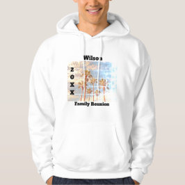 Wiedersehen verblassenes Foto Vintage Palmen Hoodie
