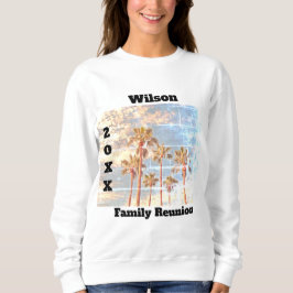 Wiedersehen verblassenes Foto Vintage Palmen Sweatshirt