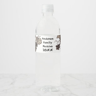 Wiedersehen Vintager Weintraum Grosses Ereignis Wasserflaschenetikett