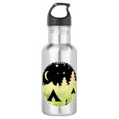 Wiedersehen-vollständig anpassbares Camping Edelstahlflasche (Vorderseite)