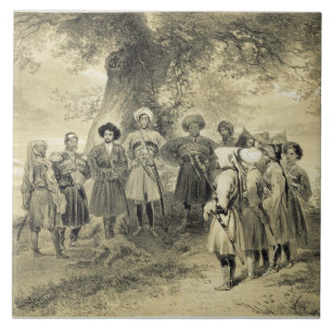 Wiedersehen von Tcherkesse Princes, Sodja Valley,  Fliese