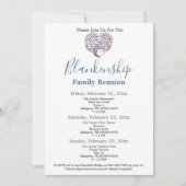 Wiedersehen-Vorlage für farbenfrohe Herz-Shaped Tr Einladung (Vorderseite)