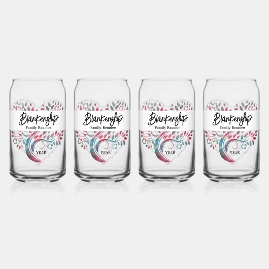 Wiedersehen-Vorlage für Herz-Shaped Tree Dosenglas (Vorderseite)