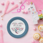 Wiedersehen-Vorlage für Herz-Shaped Tree Pappteller (Party)