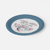 Wiedersehen-Vorlage für Herz-Shaped Tree Pappteller (Schrägansicht)