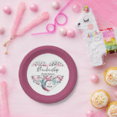 Wiedersehen-Vorlage für Herz-Shaped Tree Pappteller (Party)