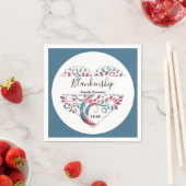 Wiedersehen-Vorlage für Herz-Shaped Tree Serviette (Beispiel)