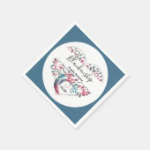 Wiedersehen-Vorlage für Herz-Shaped Tree Serviette (Ecke)