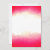 Wiedersehen-Vorlage für Red Watercolor High School Einladung (Rückseite)