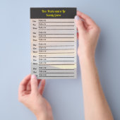 Wiedersehen Wahrheit oder Lüge und Was-Preis-Spiel Flyer (Handgriff)