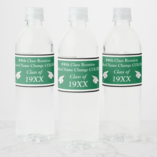 Wiedersehen Water Bottle Labels der Grün- und Weiß Wasserflaschenetikett (Flaschen)