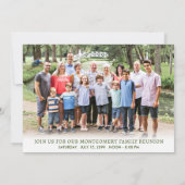 Wiedersehen Watercolor Tree Foto Einladung (Rückseite)