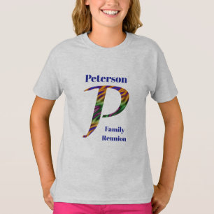 Wiedersehen Wearable Keepake Letter P Monogramm T-Shirt