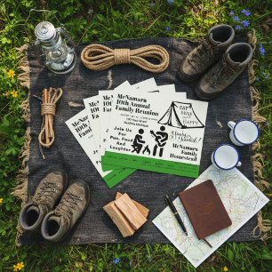 Wiedersehen Weekend Camp Einladung  Flyer