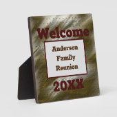 Wiedersehen Welcome Table - Ankündigung Fotoplatte (Vorderseite)