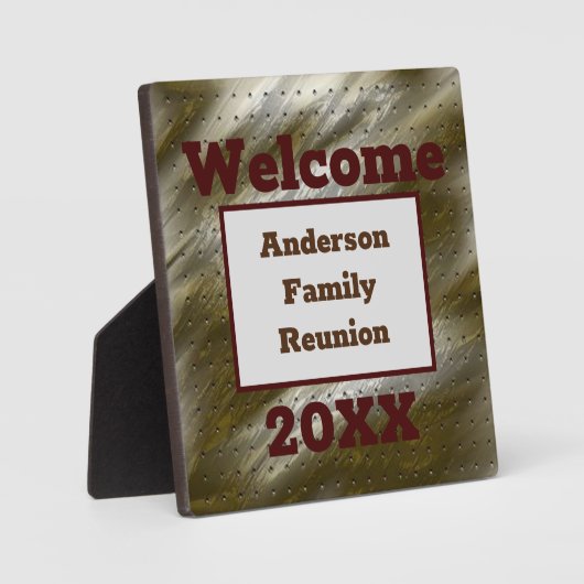 Wiedersehen Welcome Table - Ankündigung Fotoplatte (Vorderseite)