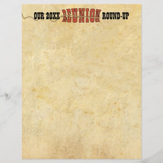 Wiedersehen Western Letter Flyer Einladung (Vorderseite)